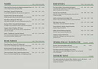 Coldham Hall Tavern menu