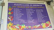 Fluffy Cones And Ice Cream menu