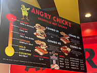 Angry Chickz menu