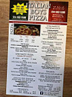 Italian Boys Pizza menu