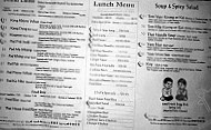 Sawaddee Thai Chinese menu