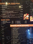 Sake Japanese Steakhouse menu