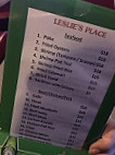 Leslie's Place menu