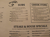 66 Diner menu