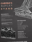 Cheebo's Burger Stand menu