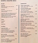 Sonoma Café menu