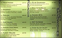 Sandwich Stack menu