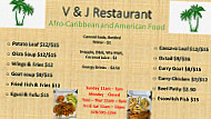 V J Afro-caribbean And American Food menu