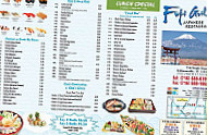 Fuji Grill Japanese Restaurant menu