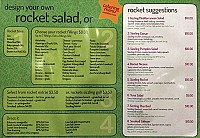 Rocket menu