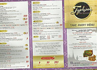 Typhoon Thai menu