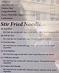 Redfish Thai menu