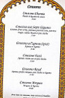 Restaurant Le Baraka menu