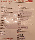 The Foundry In Valley Junction menu