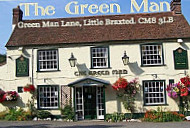 The Green Man outside