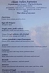 Tiramisu menu