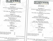 Subterra Kitchen Cellar menu