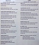 The Baker's Arms Specialty Bakehouse menu