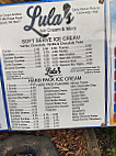 Lula's Ice Cream And More menu