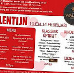 Kasteel Walburg menu