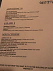 Moxie Restaurant menu