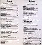 Eiffel Restaurant menu