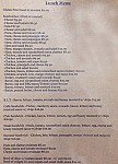 Caffe Impero menu