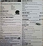 Cafe 107 menu