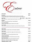 Bella Tiarnie menu