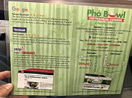 Pho Bowl Palm Harbor menu