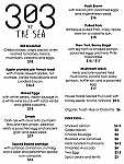 303 By The Sea menu