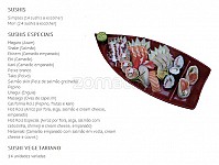 Mori Sushi menu