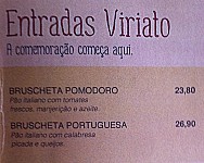 Boteco Viriato menu
