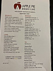 Apple Pie Bakery Cafe menu
