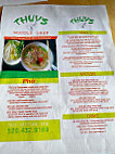 Thuy's Noodle Shop menu