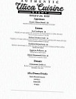 Aqua Vino menu
