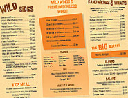 Eddy's Wild Wings menu