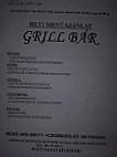 Grill menu