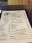 G B's Grill Lounge menu
