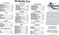 Tognazzini's Dockside menu