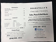 Deanatella’s menu