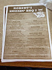 Roberts Smokin Bbq 2 menu
