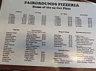 Helene's Fairgrounds Pizzeria menu