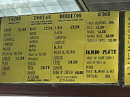 Tacos Tijuana menu