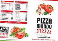 Pizza Mondo menu