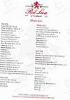 Red Lion menu