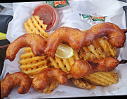 Yellow Shrimp Truck D&d Seafood food