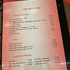 Chez Roze menu