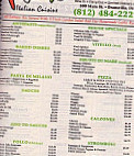 Milano Italian Cuisine menu