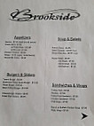 Brookside menu